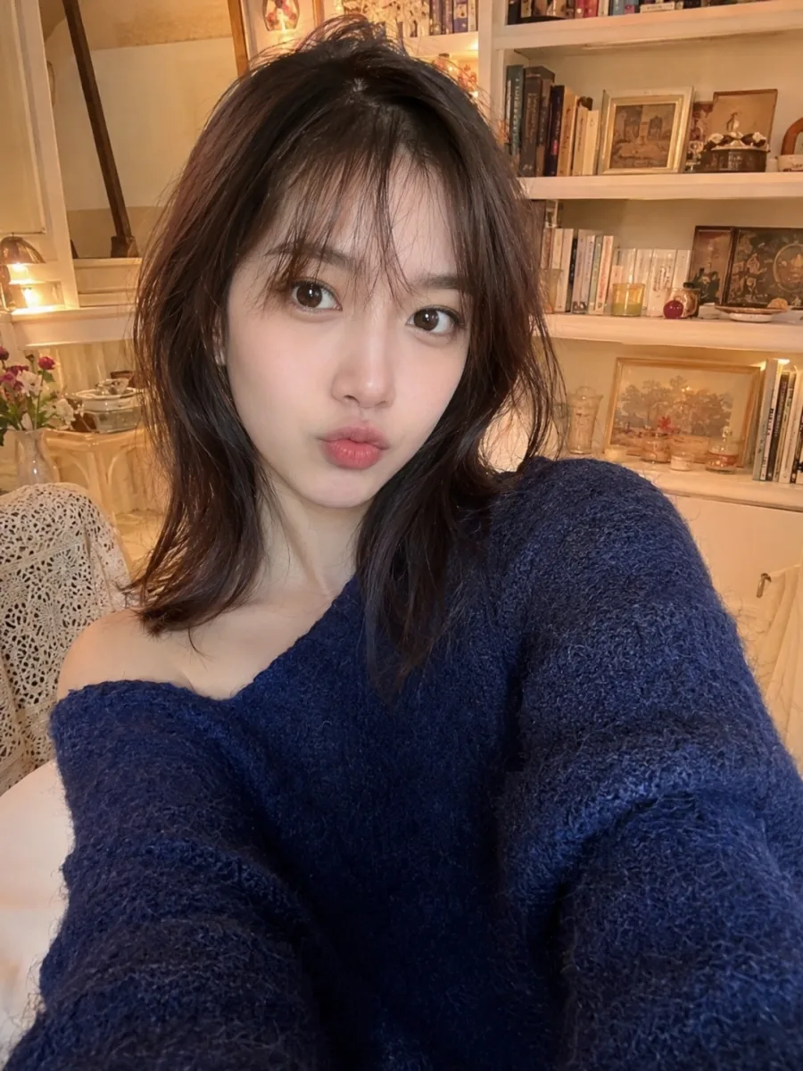 Cozy Bedroom Smartphone Selfie