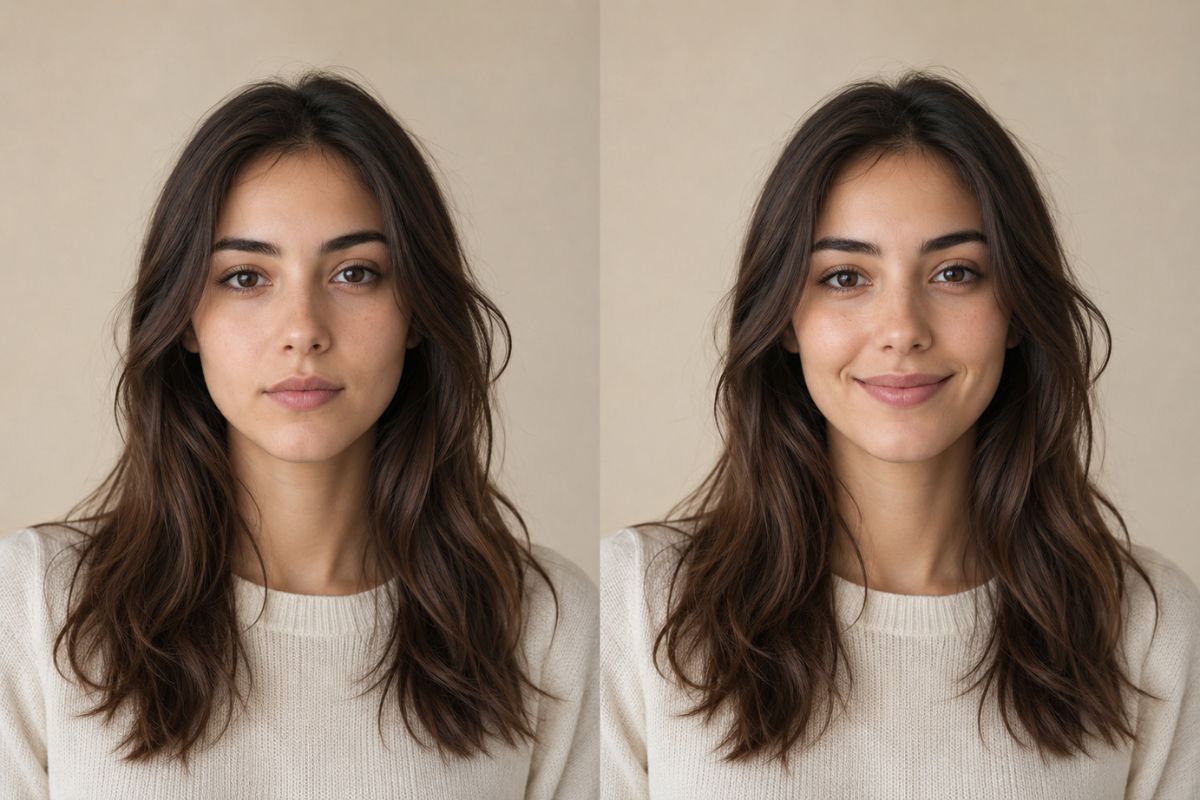 AI Smile Generator — Balanced Facial Expression
