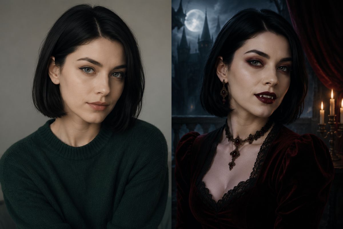 AI Vampire Generator — Recognizable Facial Traits
