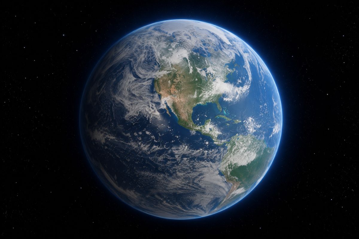 AI Earth Zoom Out — Smooth Scale Progression
