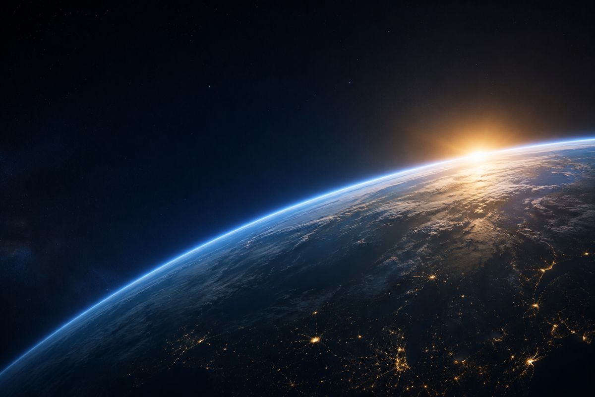 AI Earth Zoom Out — Planetary Reveal