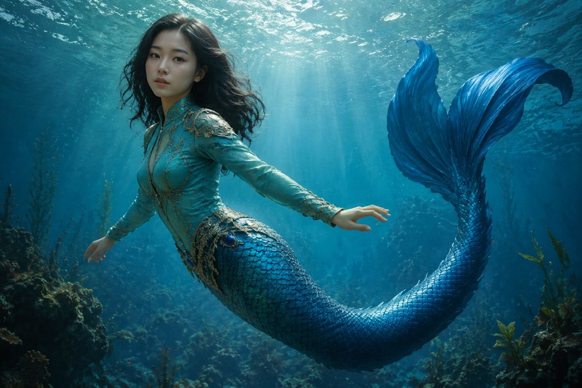 AI Mermaid — Recognizable Portrait Details