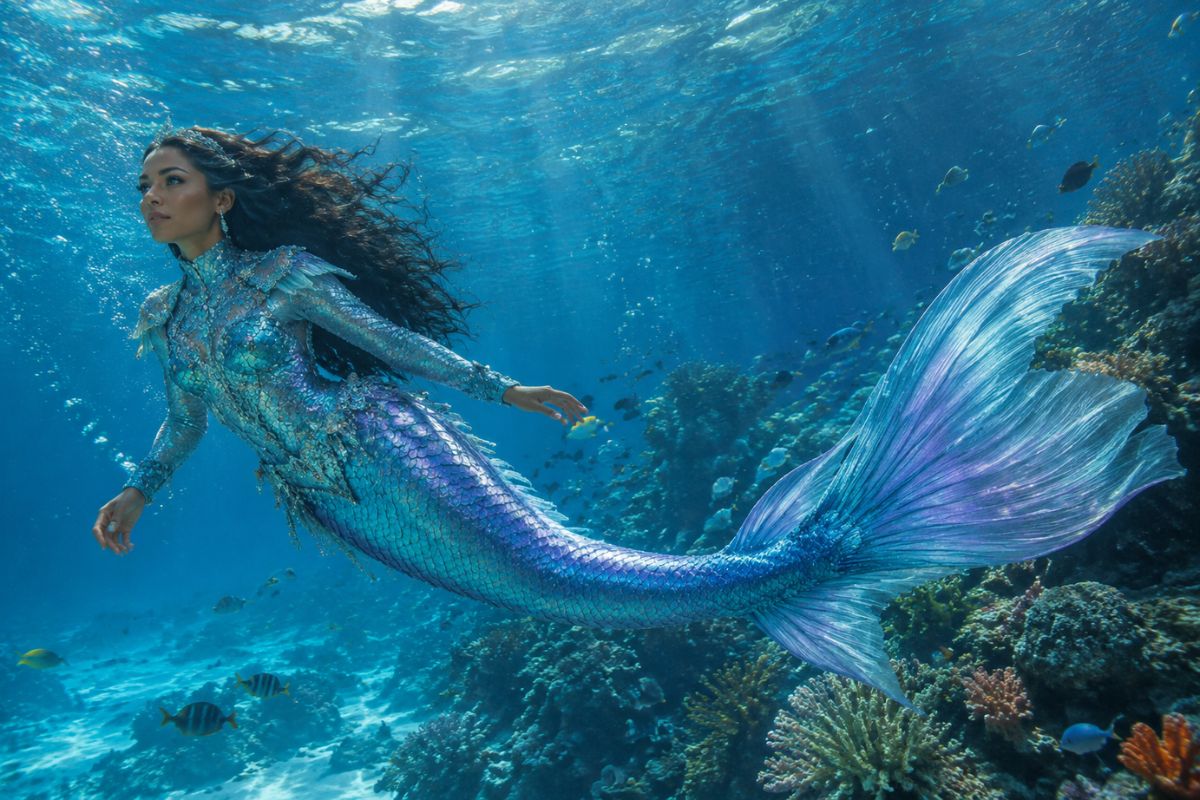 AI Mermaid — Fantasy Underwater Atmosphere